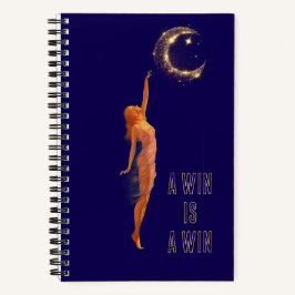 Cuaderno Small wins matter Art Moon Motivation Notebook