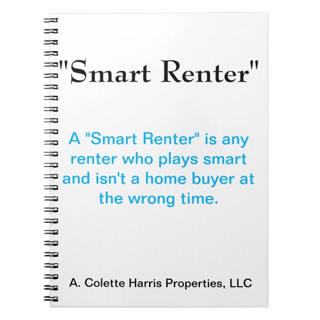 Cuaderno Smart Renter - Diseñar 1 bloc de notas (Frente)