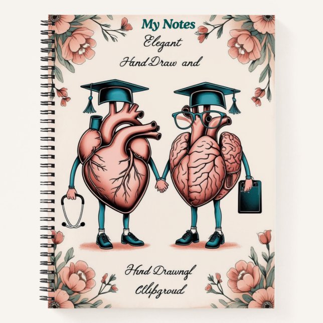 Cuaderno Smart & Sweet: Anatomy Study Notebook (Anverso)