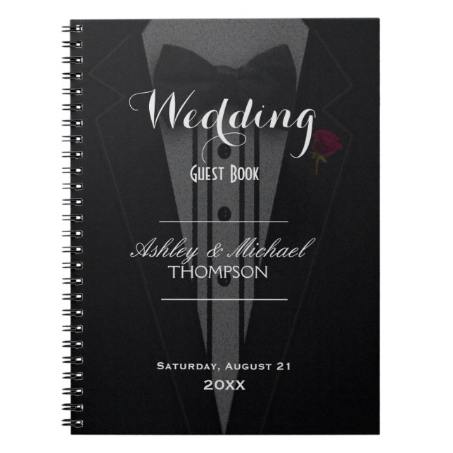 Cuaderno Smoking negro del libro de visitas el | (Frente)