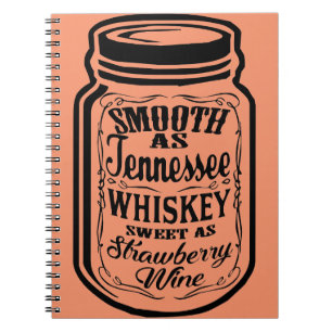 Cuaderno Smooth As Tennessee Whiskey Shine Mason Jar
