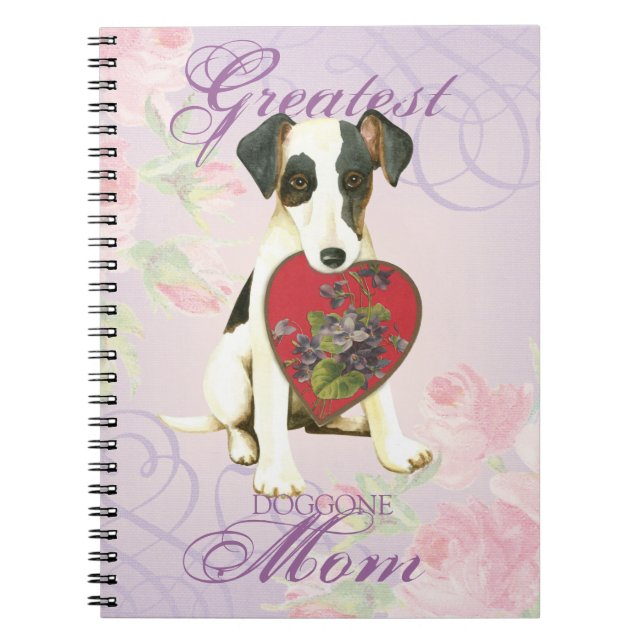 Cuaderno Smooth Fox Terrier Heart Mom (Frente)