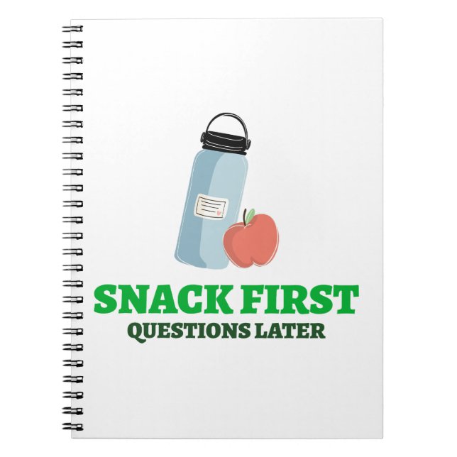 Cuaderno Snack First Questions Post School Lunch break (Frente)