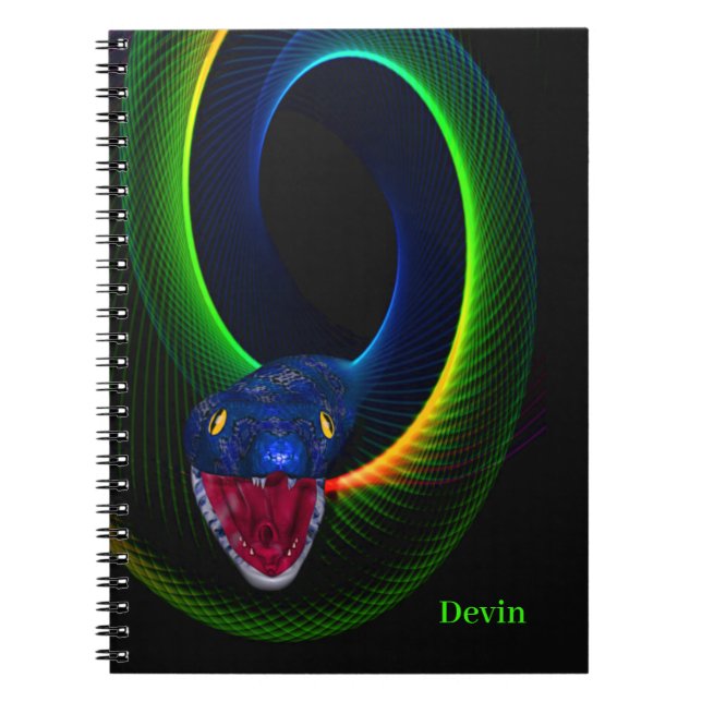 Cuaderno Snake Personalizado (Frente)