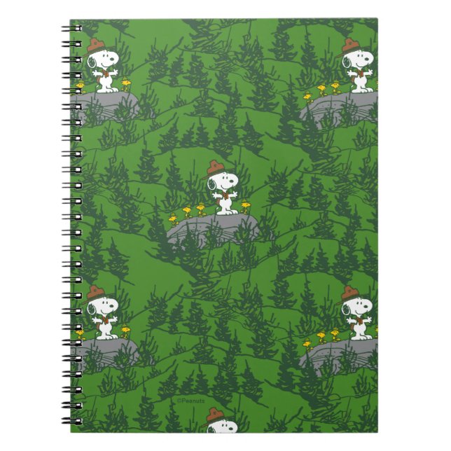 Cuaderno Snoopy Beagle Scout Senderismo Patrón (Frente)