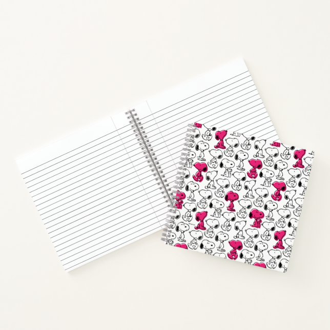 Cuaderno Snoopy Black & Magenta Pattern (Interior)