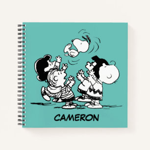 Cuaderno Snoopy de levantamiento de bandas de cacahuetes