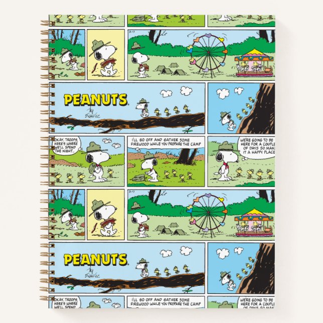 Cuaderno Snoopy & Friends | Ir de campamento (Anverso)