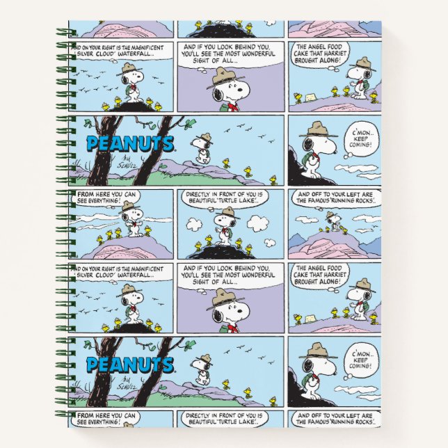 Cuaderno Snoopy & Friends | Ir de excursión (Anverso)