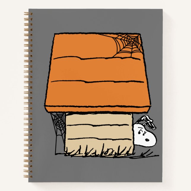 Cuaderno Snoopy Halloween Spider Web Doghouse (Anverso)
