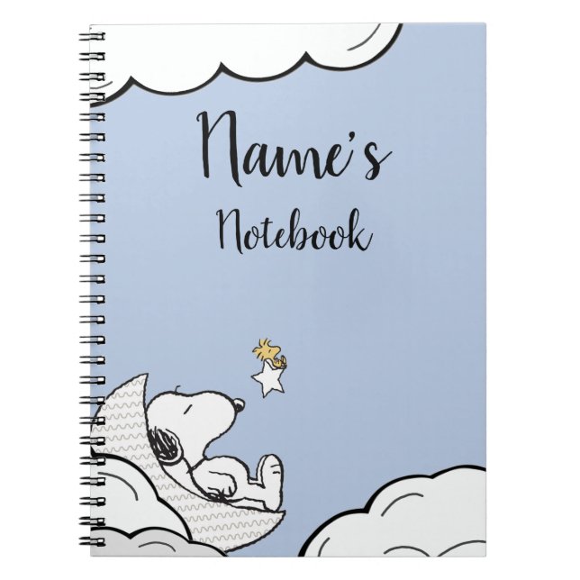 Cuaderno Snoopy Note Book Name Title (Frente)