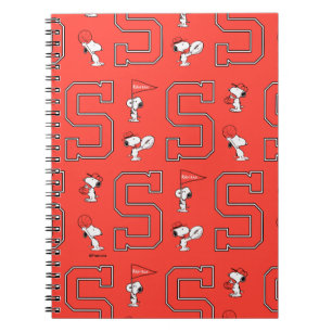 Cuaderno Snoopy Varsity Sports Pattern