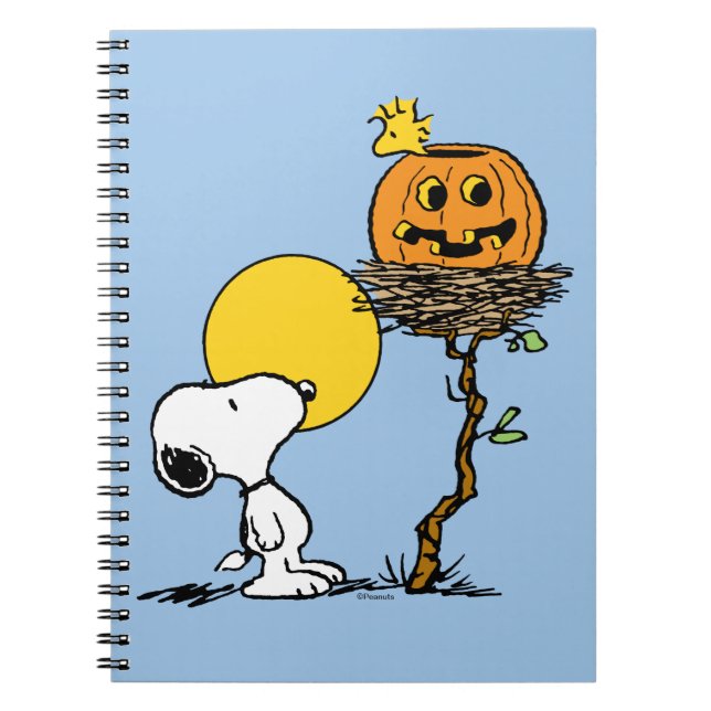 Cuaderno Snoopy & Woodstock Nest con Jack O' Lantern (Frente)