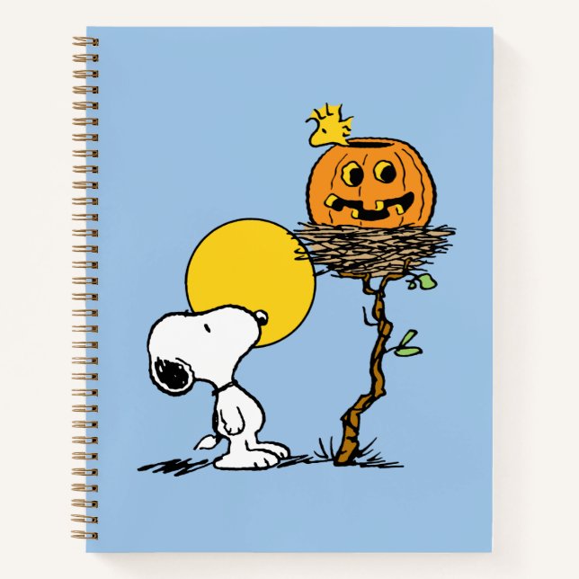 Cuaderno Snoopy & Woodstock Nest con Jack O' Lantern (Anverso)