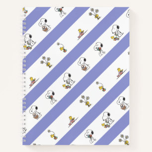 Cuaderno Snoopy & Woodstock Patrón de banda de Pascua