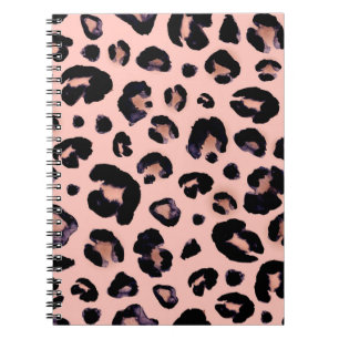 Cuaderno Snow Leopard gris negro beige fondo sin costuras.