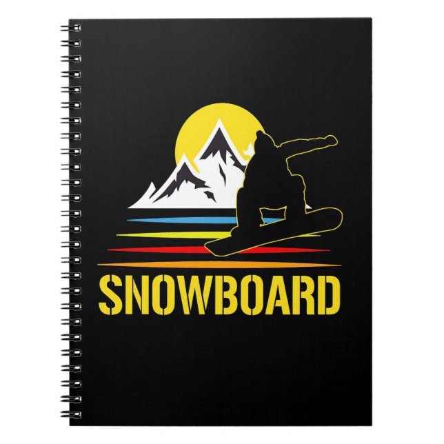 Cuaderno Snowboard Retro Vintage (Frente)