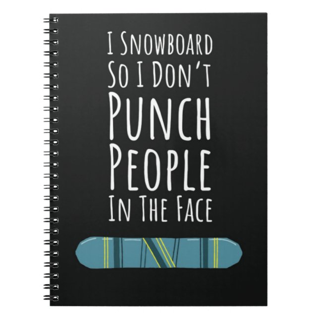 Cuaderno Snowboarding Accessories Gifts Winter Snowboarder  (Frente)
