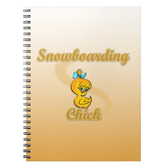 Cuaderno Snowboarding Chick (Frente)