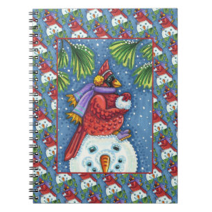 CUADERNO SNOWMAN BODYGUARD, NAVIDADES CARDINAL REDBIRD