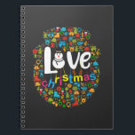 Cuaderno Snowman Love Christmas Decorations<br><div class="desc">El diseño de un Snowman de pan de jengibre adorna las decoraciones navideñas. Hace un regalo especial para cualquiera durante la temporada de vacaciones.</div>