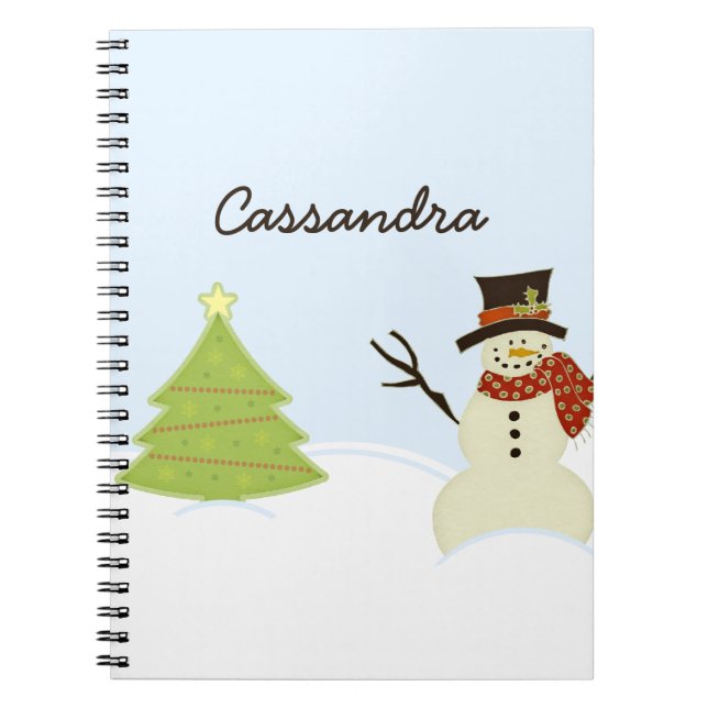 Cuaderno Snowman y el árbol (Frente)