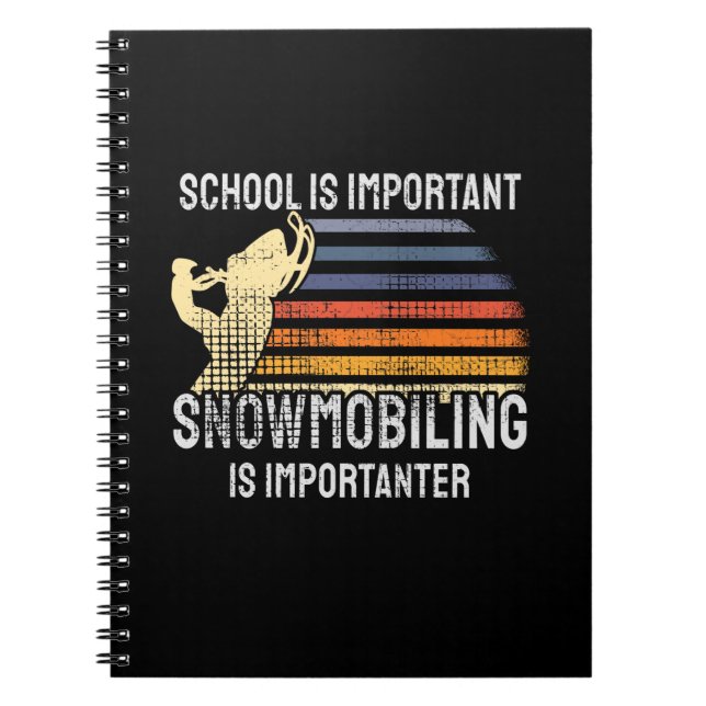 Cuaderno Snowmobling Snowmobile (Frente)