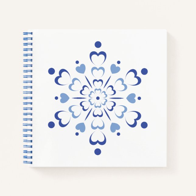 Cuaderno Snowy Heartburst (Anverso)