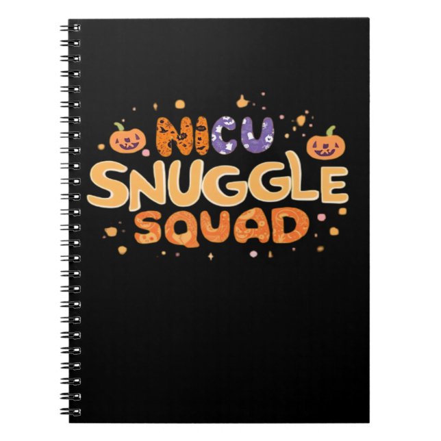 Cuaderno Snuggle Squad NICU Nurse Neonatal Nurse Halloween  (Frente)
