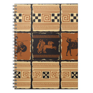 Cuaderno sobre el tema de la Antigua Grecia en forma de un 