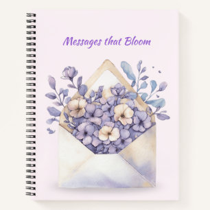 Cuaderno Sobre floral acuático - Cubierto