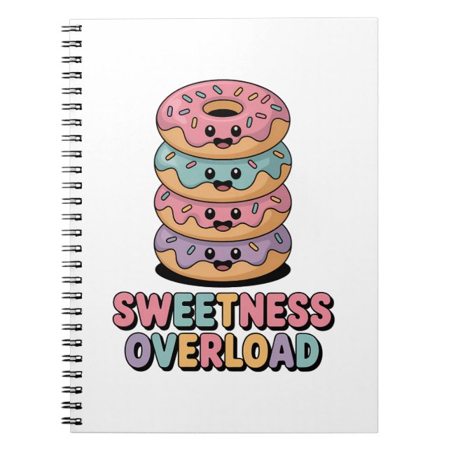 Cuaderno Sobrecarga de dulzura | Niños Donut (Frente)