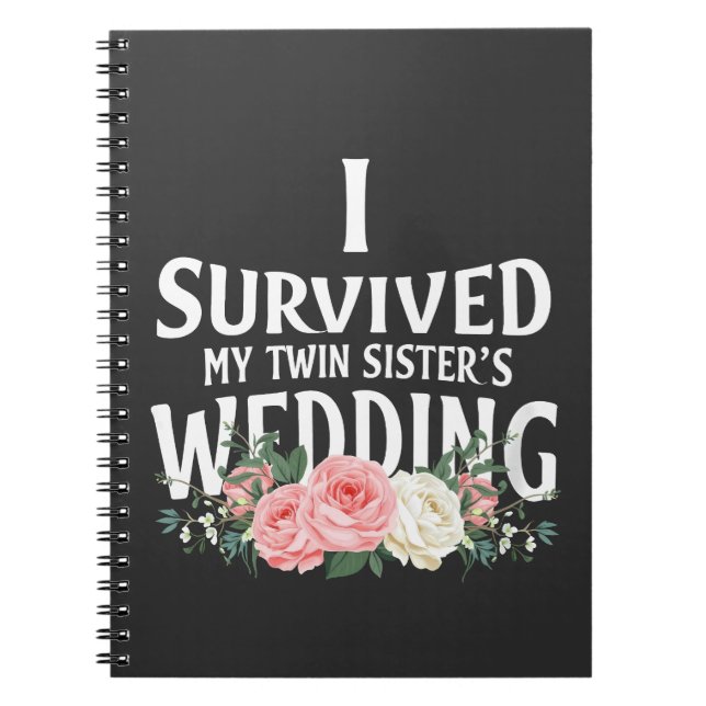 Cuaderno Sobreviví a las Bodas parejas de mi hermana gemela (Frente)