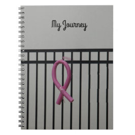 Cuaderno Sobreviviente de cáncer de mama, diario espiral de