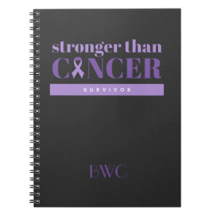 Cuaderno Sobreviviente de cáncer morado