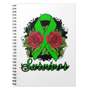 Cuaderno Sobreviviente del trastorno bipolar Rosa tatuaje g