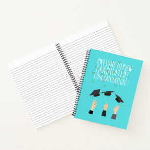 Cuaderno Sobrino increíble se graduó felicitaciones