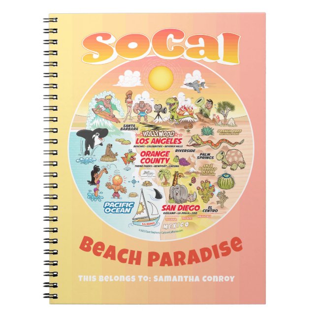 Cuaderno SoCal Personalizado (Frente)