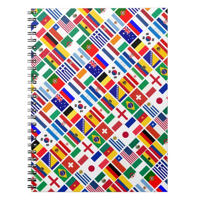Cuaderno SOCCER 2014 flags pattern (Frente)
