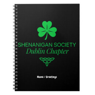 Cuaderno Sociedad Shenanigan Capítulo Dublín Patrimonio Vin