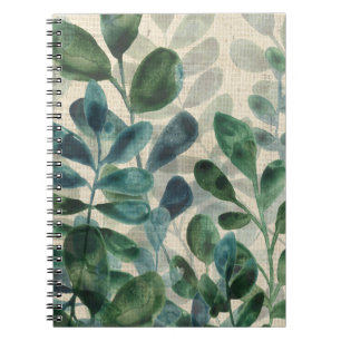 Cuaderno Sofisticación verde: hojas tropicales