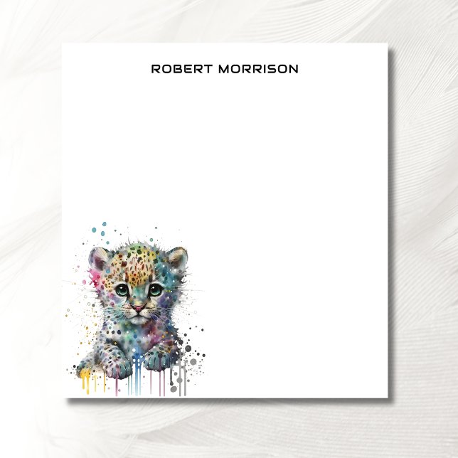 Cuaderno sofisticado de leopardo acuarela (Subido por el creador)