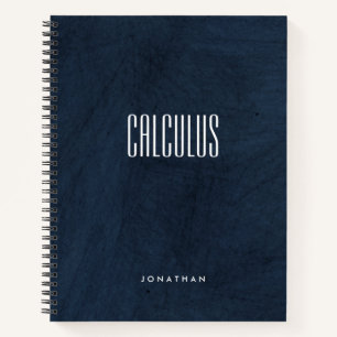Cuaderno Sofisticado sujeto de Mármol Negro y Azul Profundo