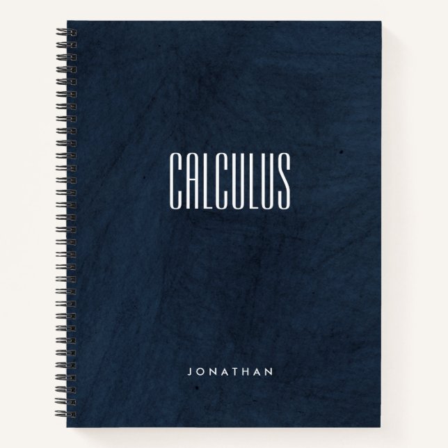 Cuaderno Sofisticado sujeto de Mármol Negro y Azul Profundo (Anverso)