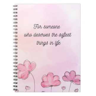 Cuaderno Soft Aesthetic Floral Notebook Cute Journal