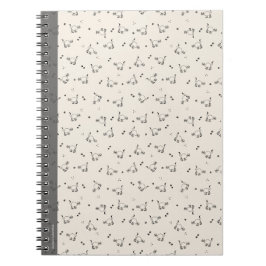 Cuaderno Soft Beige Minimalist Cat Line Art Notebook