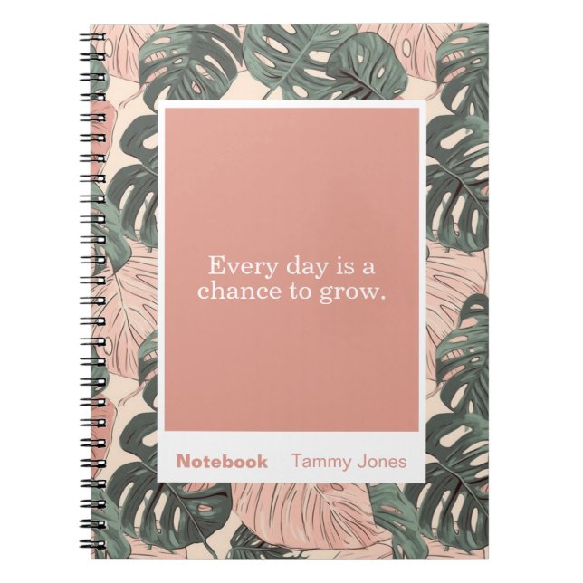 Cuaderno Soft Clay Monstera Block Quote Classic Notebook (Frente)