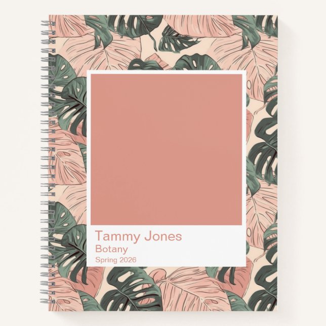 Cuaderno Soft Clay Monstera Color Swatch Large (Anverso)