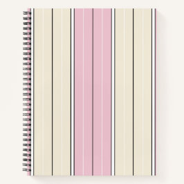 Cuaderno Soft Color Vertical Stripe Pattern Design