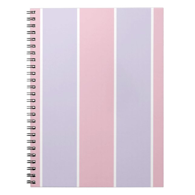 Cuaderno Soft Color Vertical Stripe Pattern Design (Frente)